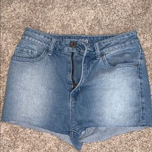Urban outfitters high rise jean cut off shorts!